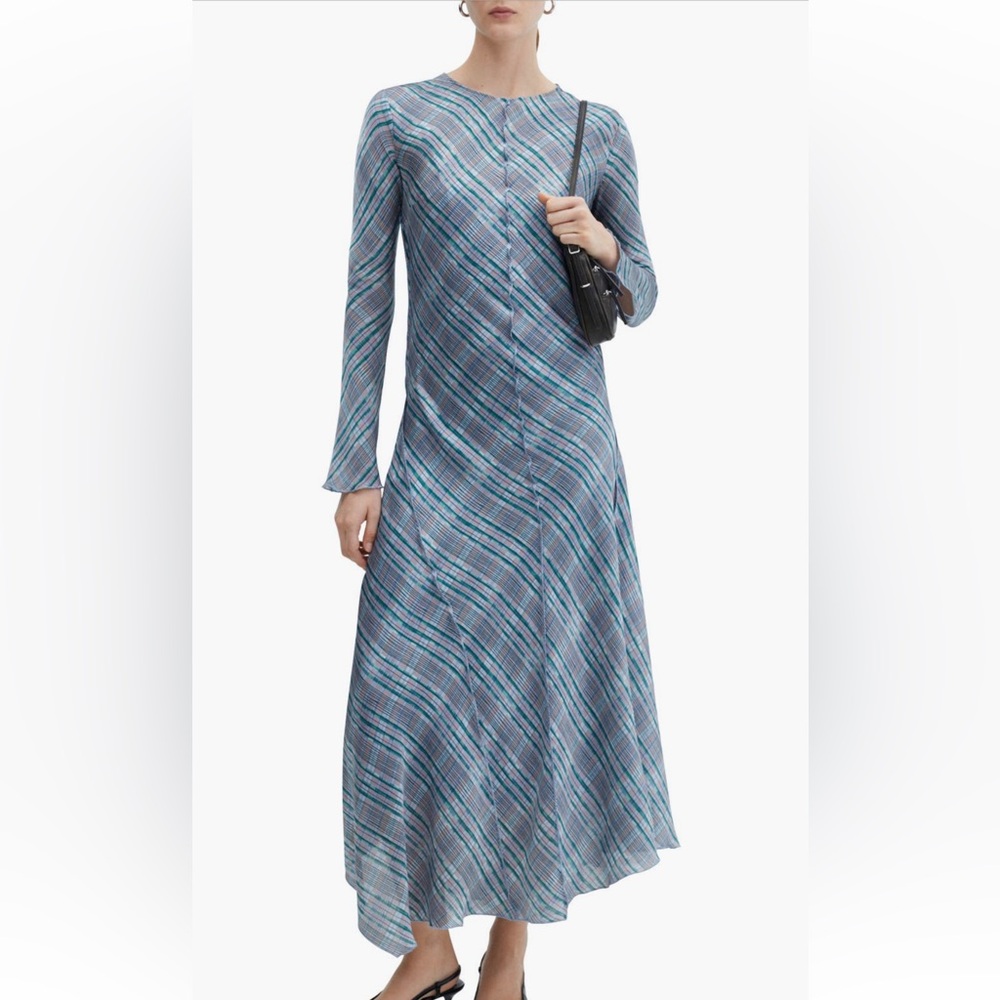 MANGO check print dress